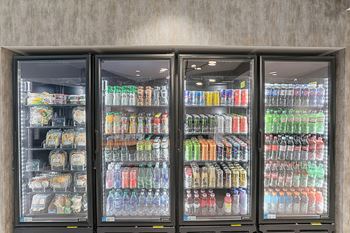Market-style vending with fresh food at Beekman on Broadway, Ann Arbor